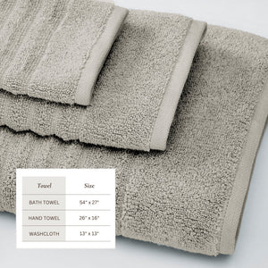 Luxury Combed Cotton Bath Towel Set - Karina Collection