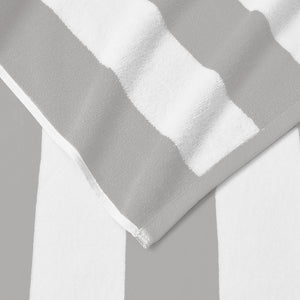 Cotton Velour Cabana Stripe Beach Towel - Novia Collection.