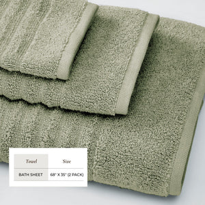 Luxury Combed Cotton Bath Towel Set - Karina Collection