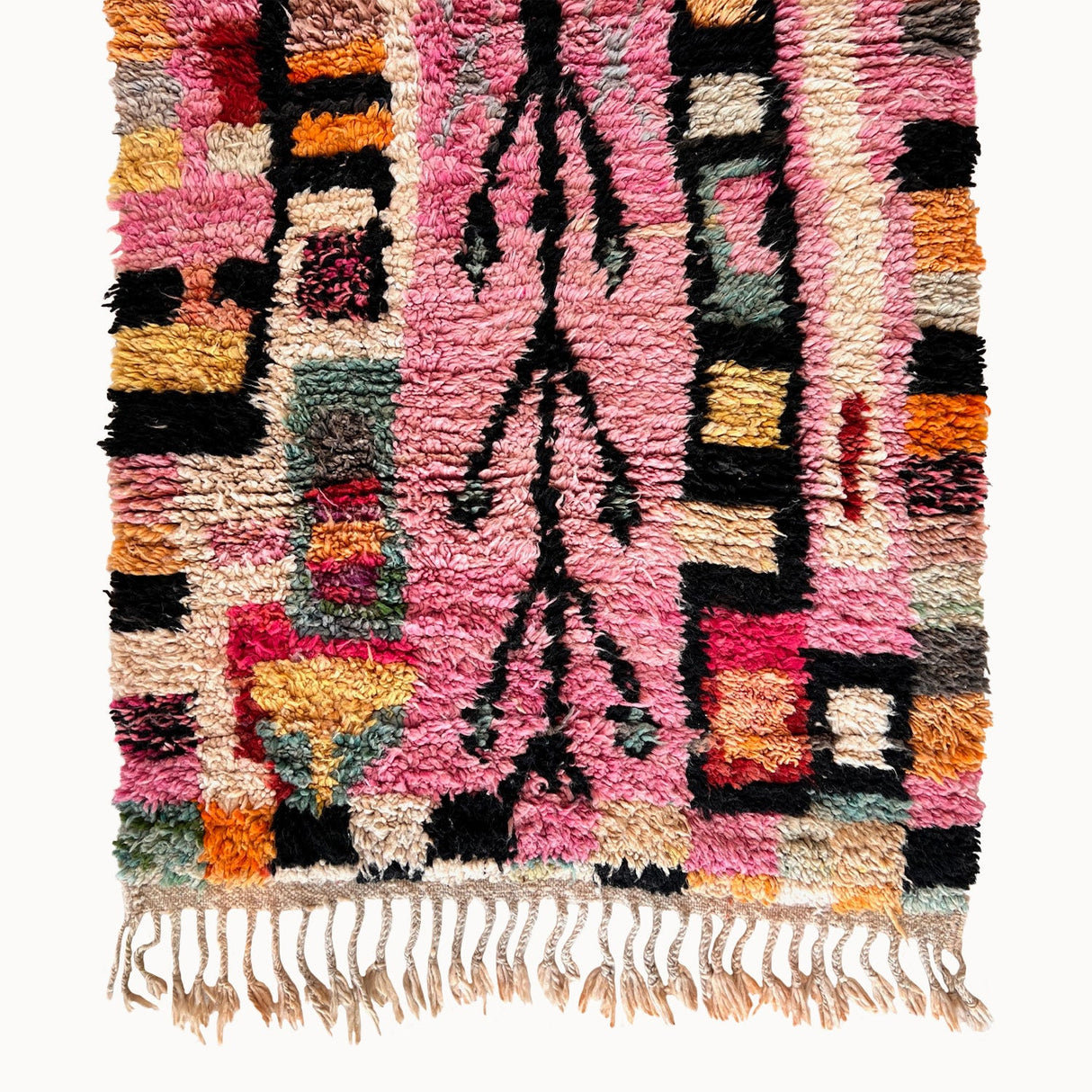 Elamria Contemporary Moroccan Rug | 3'4" x 10'4"