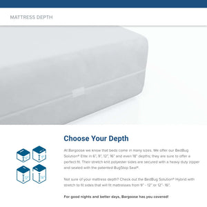 Bargoose BedBug Solution™ Elite Bed Bug Proof Zippered Mattress Encasement