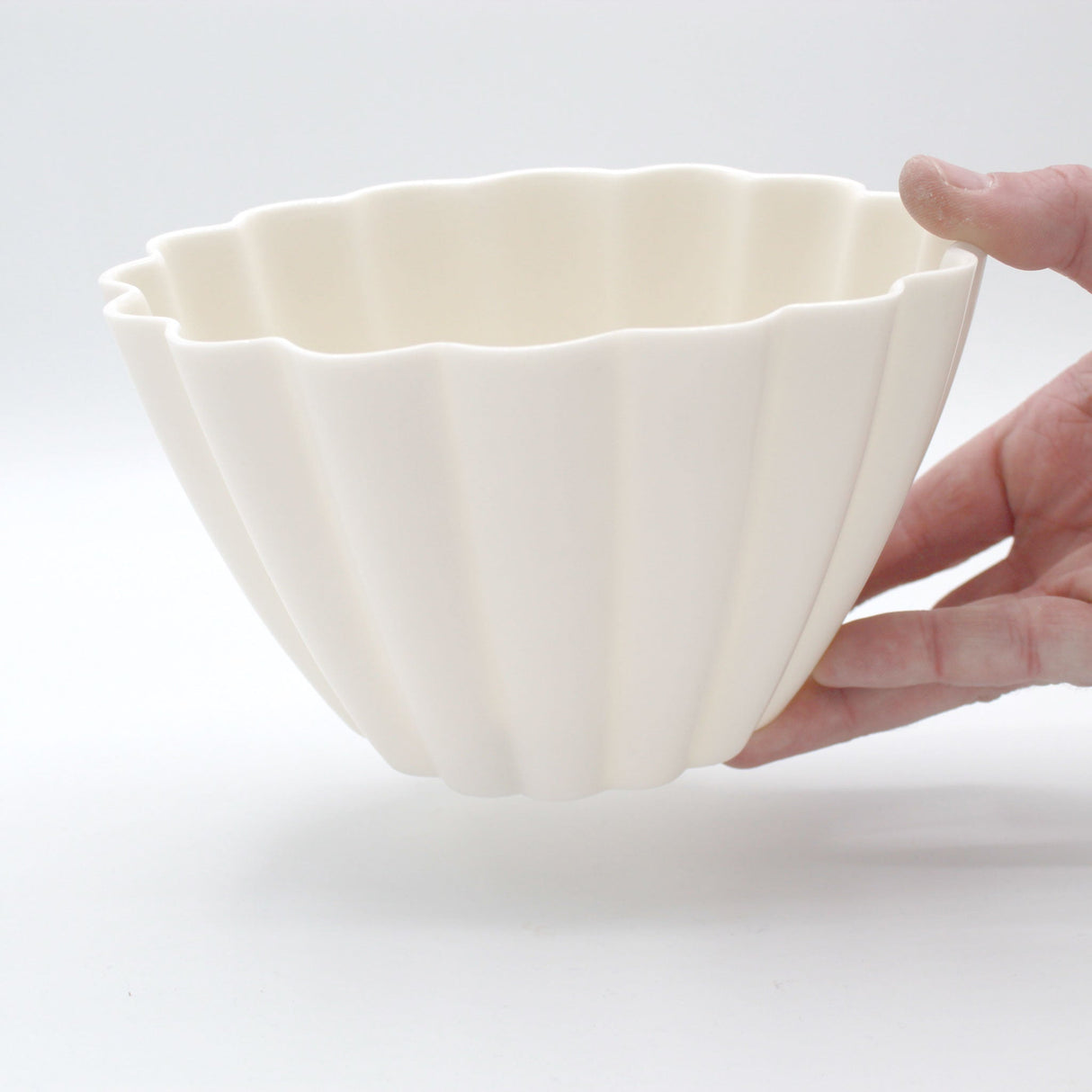 Elysian Fluted Porcelain Candle Holder