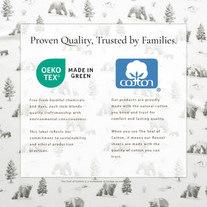 4-Piece Turkish Cotton Flannel Sheet - Lakeview Collection