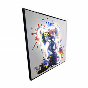 Dancing Street Art Figure LED Light – Modern LED Sculpture with X Eyes