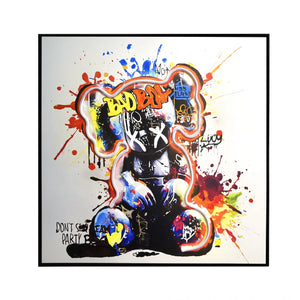 Dancing Street Art Figure LED Light – Modern LED Sculpture with X Eyes