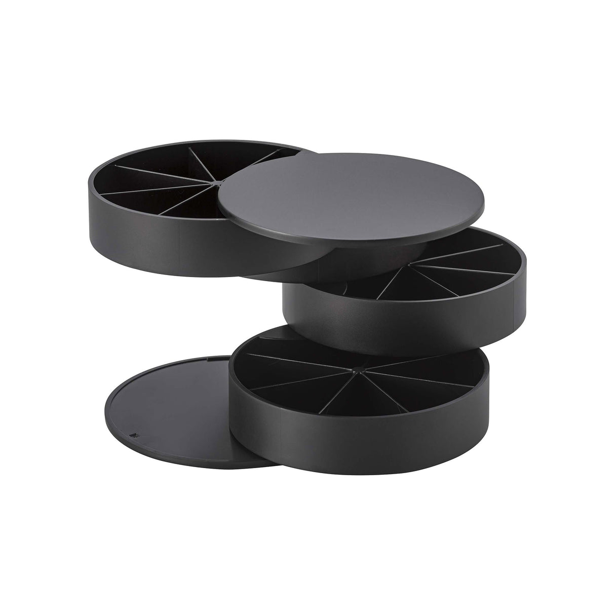 Stacked Jewelry Organizer - Sectioned