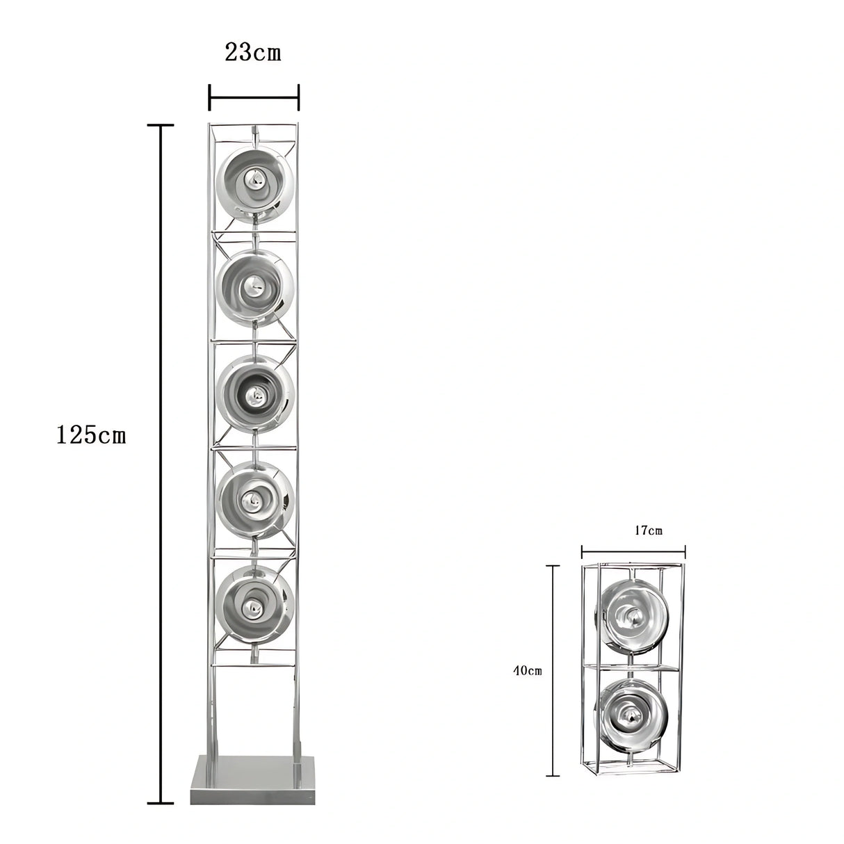 Chrome Spheres Bauhaus Lamp