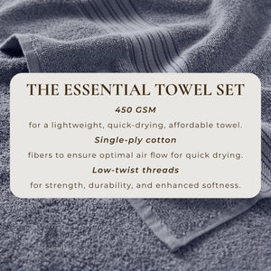 Cotton Terry Bath Towel Set - Cooper Collection