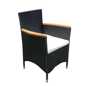 Walker Edison | 7 piece Outdoor Patio Wicker Dining Set Patio