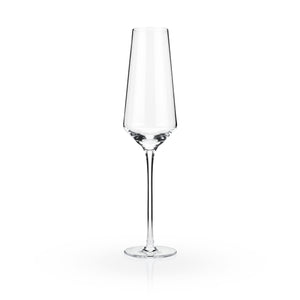 Raye Angled Crystal Champagne Flutes Set of 2