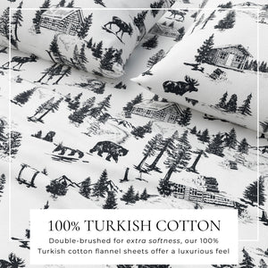 4-Piece Turkish Cotton Flannel Sheet - Lakeview Collection