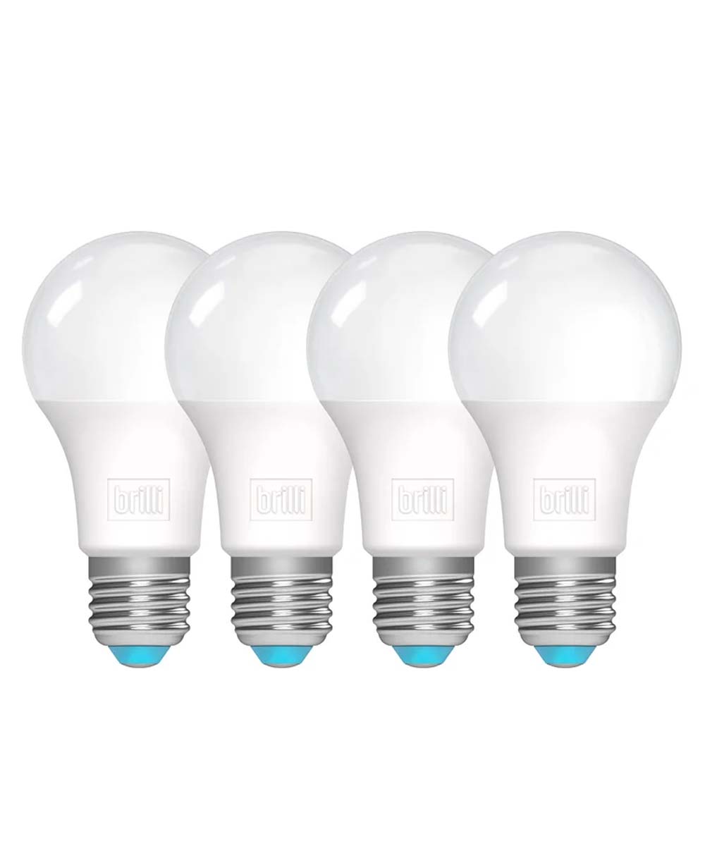 Charge Up A19 75 Watt Dimmable 5000K LED Light Bulb by Brilli (4 Pack)