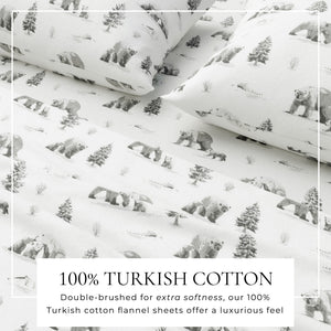 4-Piece Turkish Cotton Flannel Sheet - Lakeview Collection