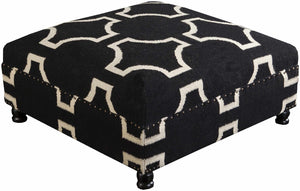Pinggau Black Ottoman