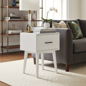 Flynn End Table, White