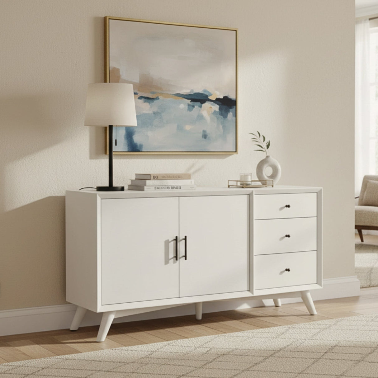 Flynn Sideboard, White