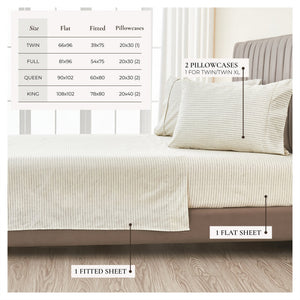Striped Sheet Set - Evette Collection