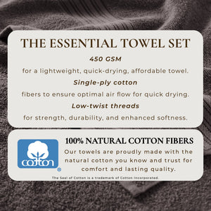 Cotton Terry Bath Towel Set - Cooper Collection