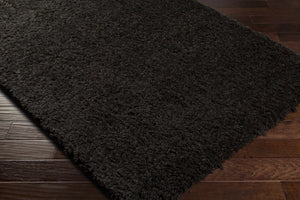 Siari Black Shag Area Rug - Clearance