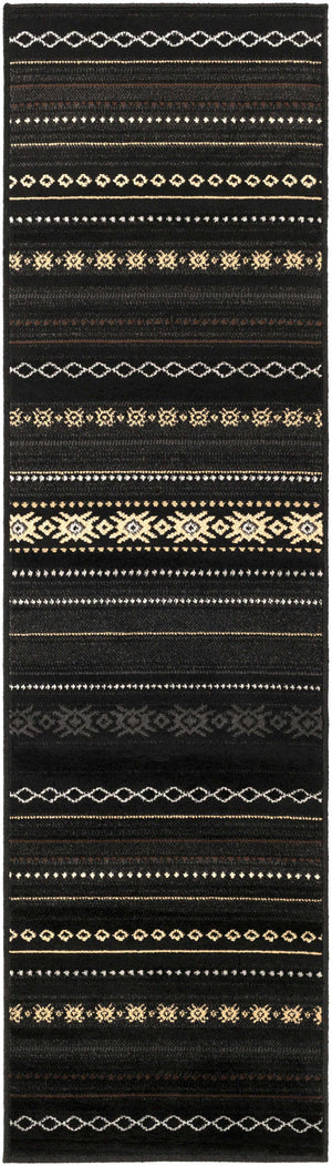 Fogertown Black Western Rug