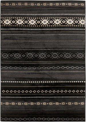 Fogertown Black Western Rug