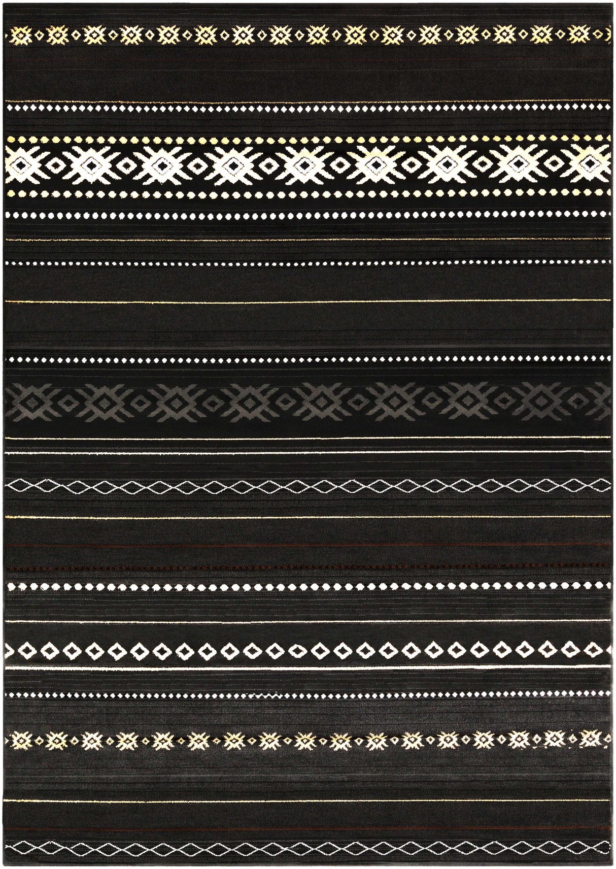Fogertown Black Western Rug