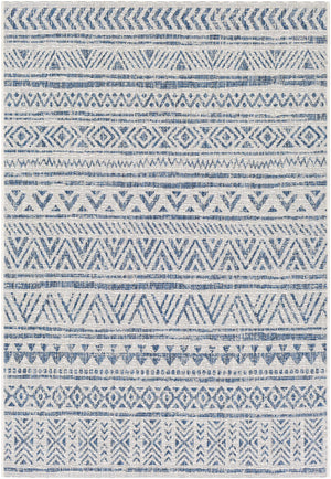 Novato Navy All Over Pattern Performance Rug