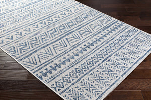Novato Navy All Over Pattern Performance Rug