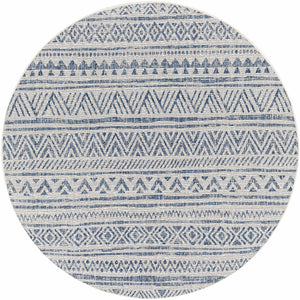 Novato Navy All Over Pattern Performance Rug