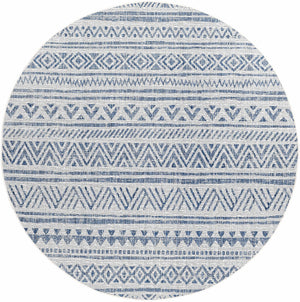 Novato Navy All Over Pattern Performance Rug