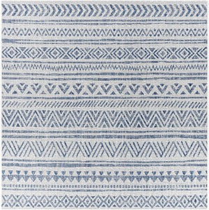 Novato Navy All Over Pattern Performance Rug