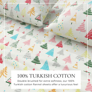 4-Piece Turkish Cotton Flannel Sheet - Whittaker Collection