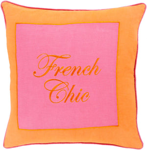 Fleurus Bright Pink Pillow Cover