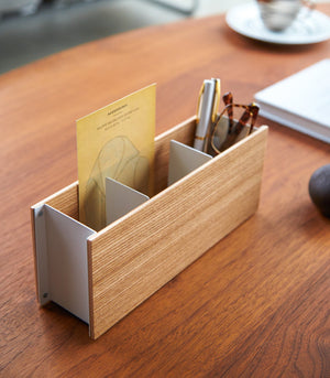 Desk Organizer - Steel + Wood