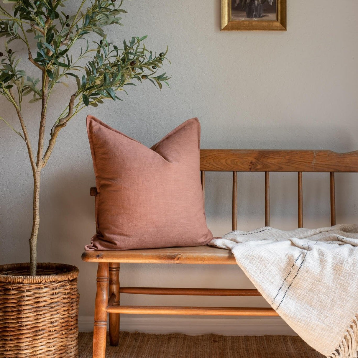 Gávea Solid Color Pillow Cover | Terracotta