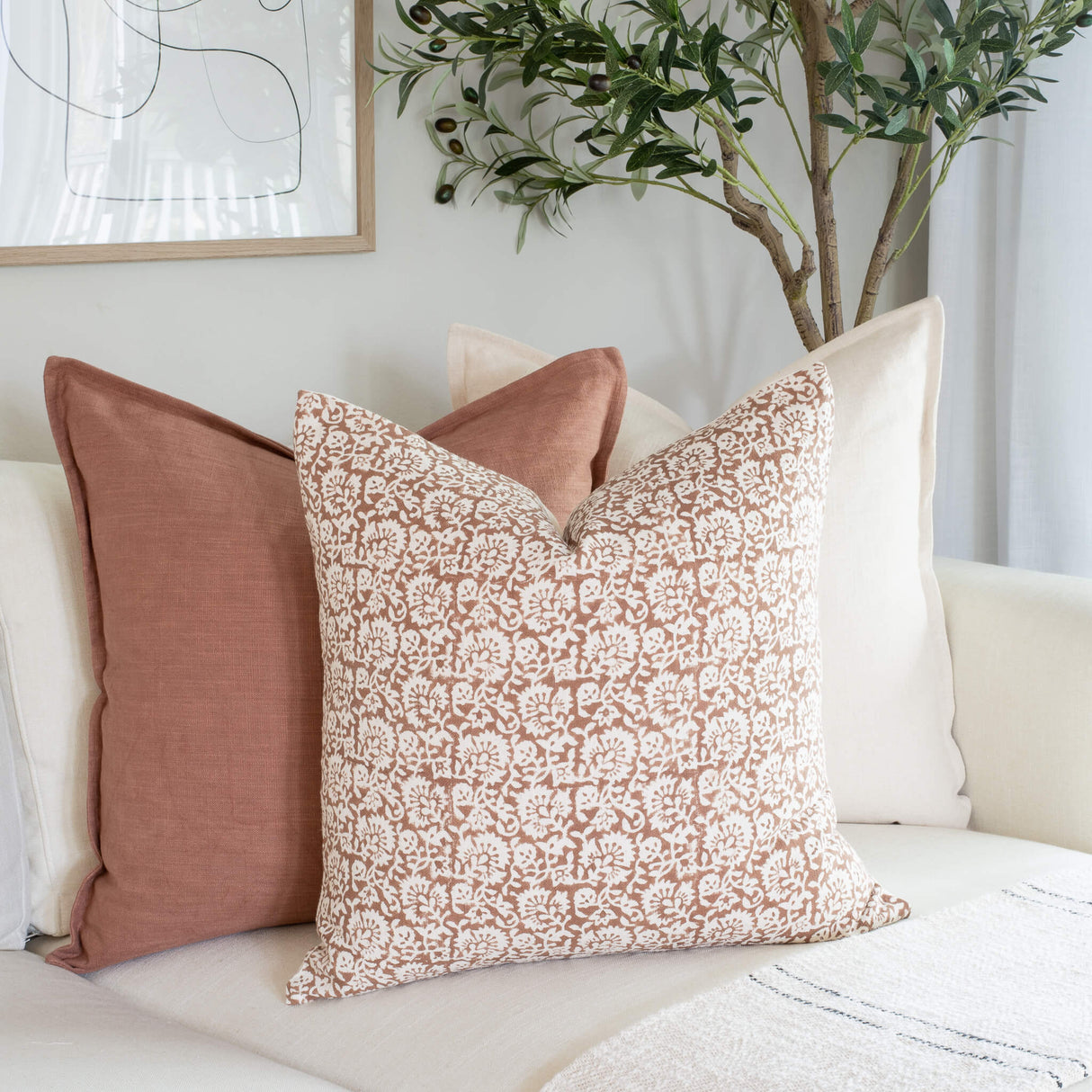 Gávea Solid Color Pillow Cover | Terracotta