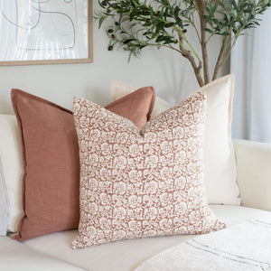 Gávea Solid Color Pillow Cover | Terracotta
