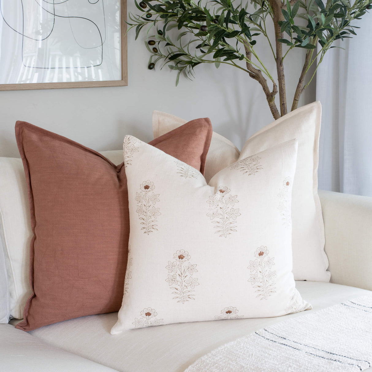 Gávea Solid Color Pillow Cover | Terracotta