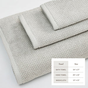 Cotton Textured Bath Towel Set - Acacia Collection