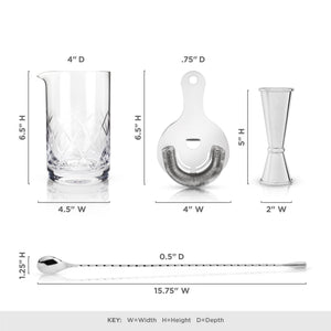 Harrison 4-Piece Barware Set
