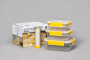 Vacuuum Sealable Glass Containers