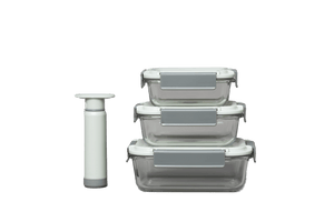 Vacuuum Sealable Glass Containers