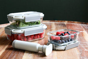 Vacuuum Sealable Glass Containers