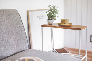 End Table (22" H)  - Steel + Wood