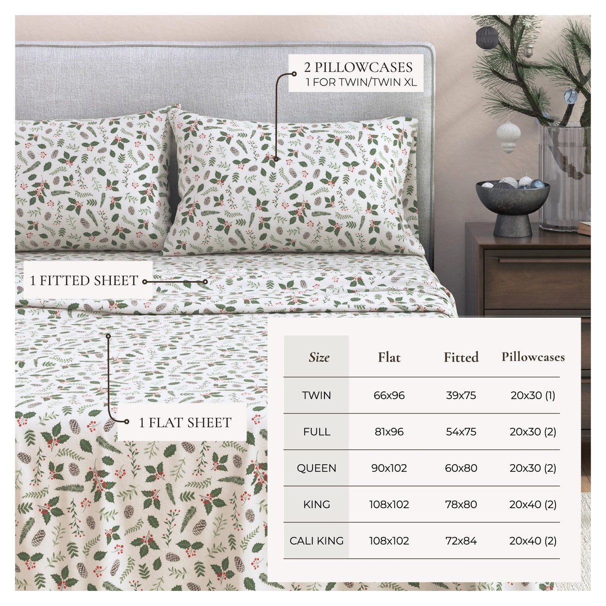 4-Piece Turkish Cotton Flannel Sheet - Whittaker Collection