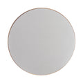 Golden Modern Round Framed Wall Mirror