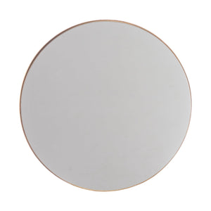 Golden Modern Round Framed Wall Mirror