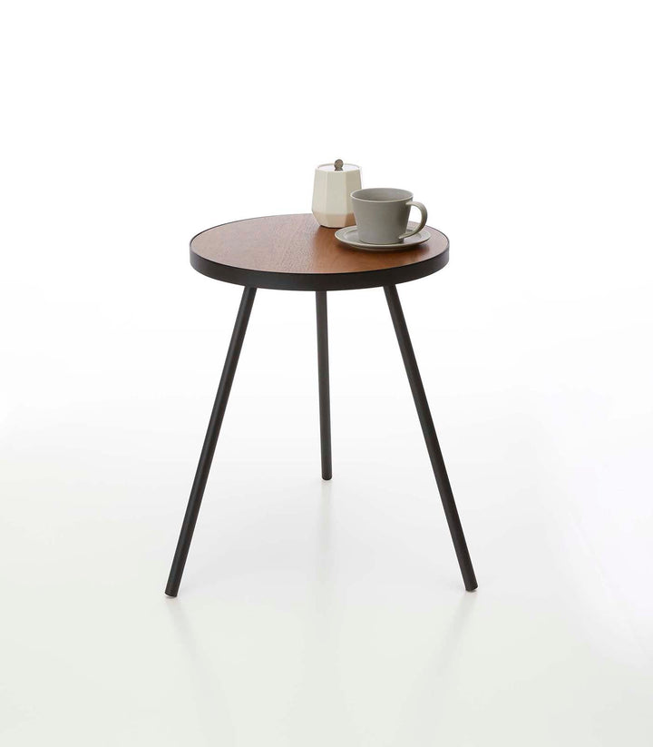 Side Table (20" H)  - Steel + Wood