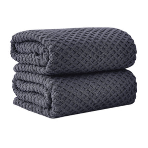 Cotton Diamond Waffle Weave Bath Towel Set - Grayson Collection