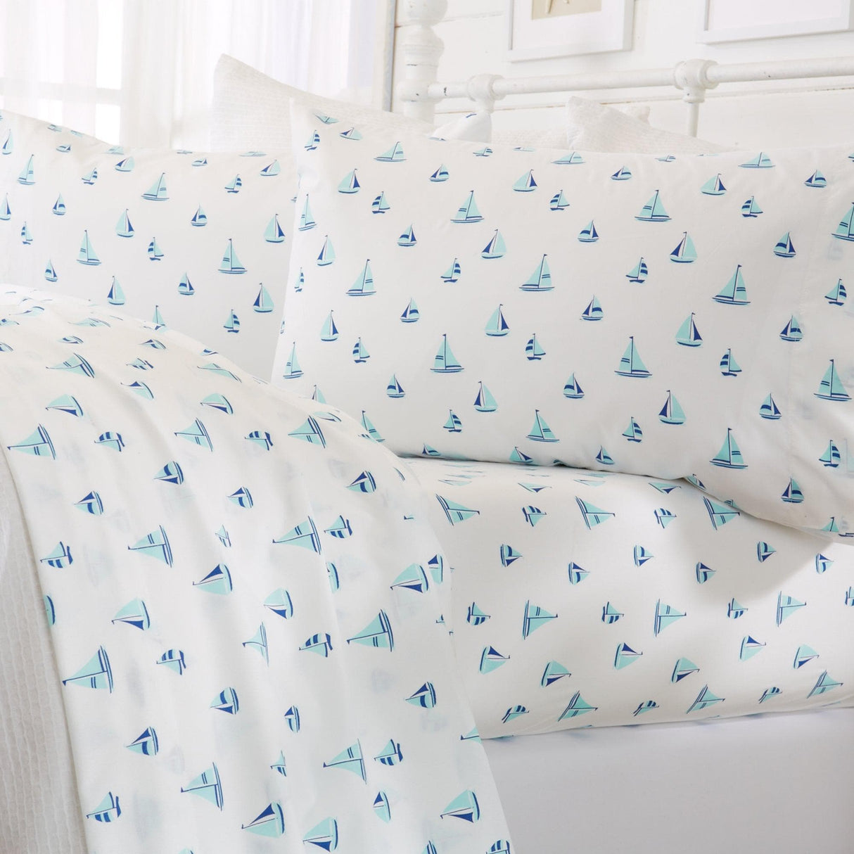 4-Piece Coastal Microfiber Sheet - Newport Collection